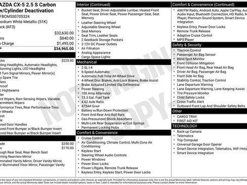 Certified 2025 MAZDA CX-5 Carbon Edition AWD/4WD image 39