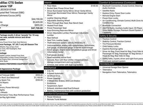 Used 2012 Cadillac CTS Performance image 7