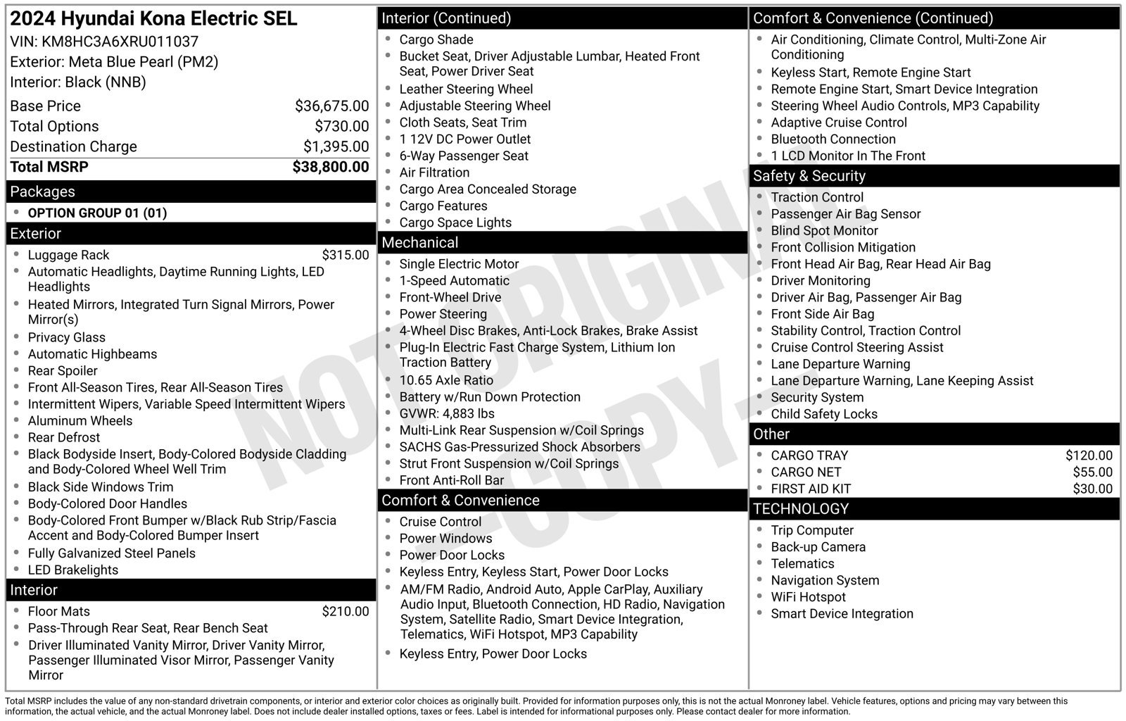 Certified 2024 Hyundai Kona SEL FWD image 38