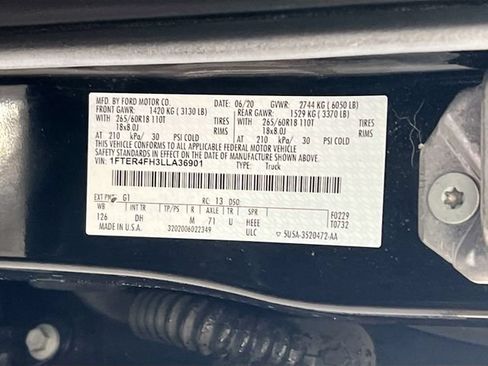 Used 2020 Ford Ranger Lariat w/ Trailer Tow Package AWD/4WD image 32