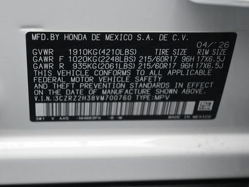New 2027 Honda HR-V LX image 26