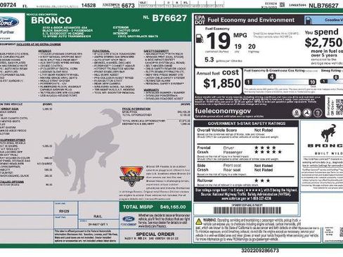 Certified 2022 Ford Bronco Black Diamond AWD/4WD image 5