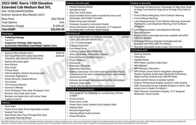 Certified 2023 GMC Sierra 1500 Elevation AWD/4WD image 6
