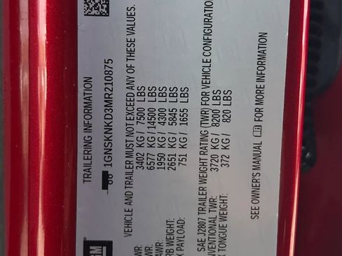 Used 2021 Chevrolet Tahoe LT w/ LT Signature Package image 57