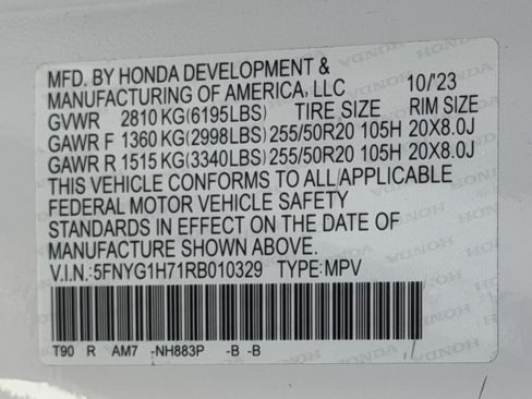 Certified 2024 Honda Pilot Touring image 29