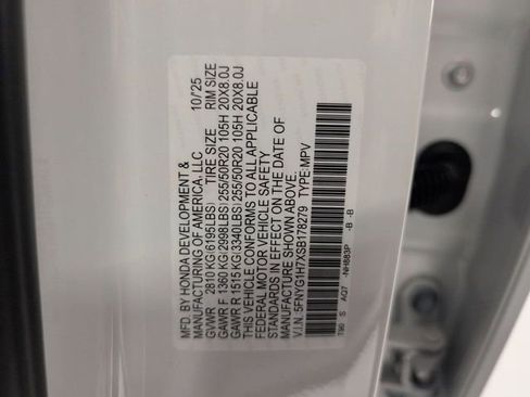 New 2025 Honda Pilot Touring image 40