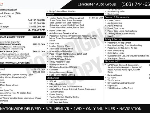 Used 2014 RAM 1500 Sport w/ Sport Premium Group AWD/4WD image 2