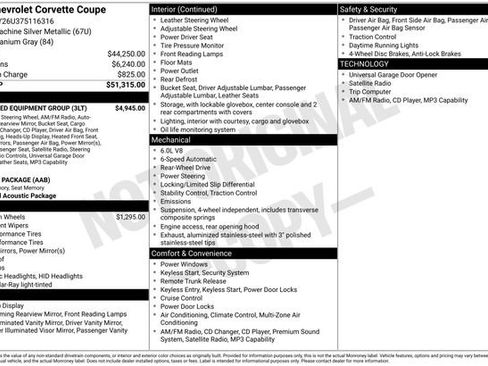 Used 2007 Chevrolet Corvette Coupe w/ Preferred Equipment Group RWD image 26