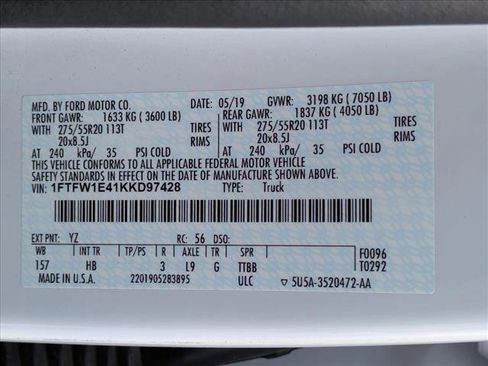 Used 2019 Ford F150 Lariat w/ Equipment Group 502A Luxury image 25