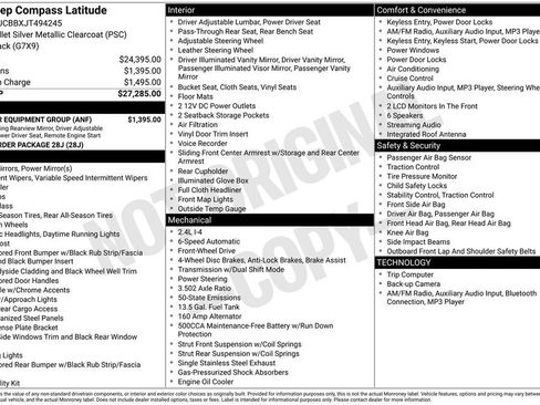 Used 2018 Jeep Compass Latitude w/ Popular Equipment Group image 11