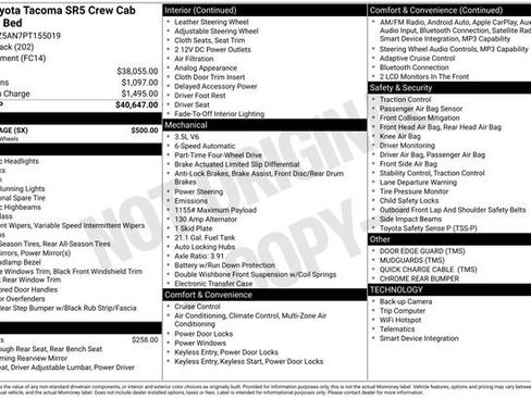 Used 2023 Toyota Tacoma SR5 w/ SX Package AWD/4WD image 27
