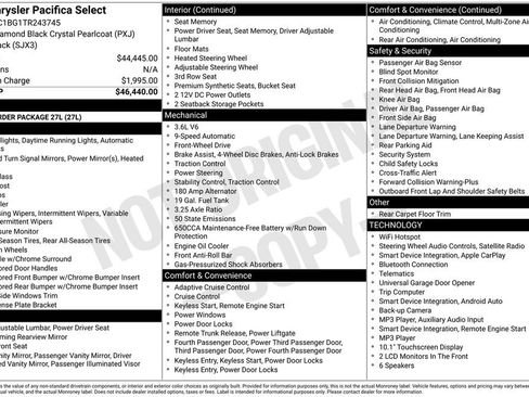 Used 2026 Chrysler Pacifica Select FWD image 4