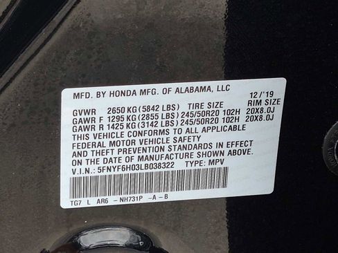 Used 2020 Honda Pilot Elite image 36