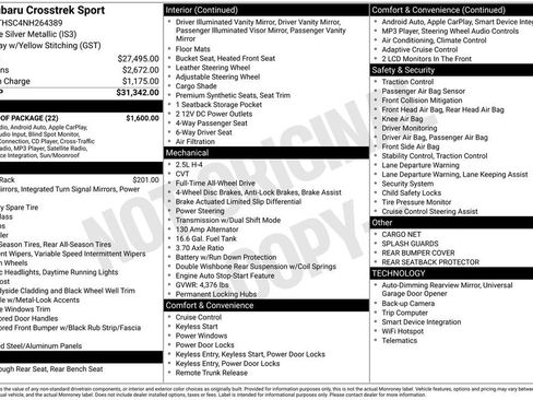 Used 2022 Subaru Crosstrek 2.5i Sport w/ Moonroof Package image 37