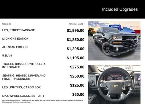 Used 2017 Chevrolet Silverado 1500 LT w/ LPO, Street Package image 7