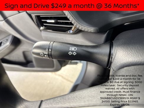 New 2025 Nissan Sentra SV w/ Lighting Package image 16