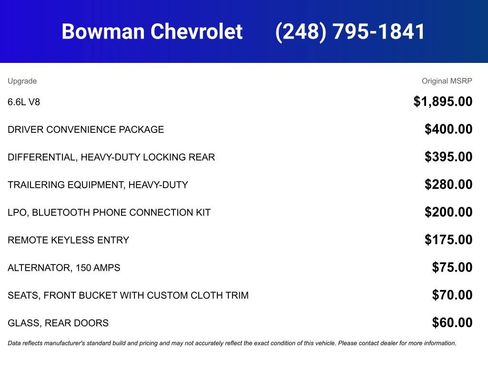 New 2026 Chevrolet Express 2500 Extended w/ Driver Convenience Package RWD image 4
