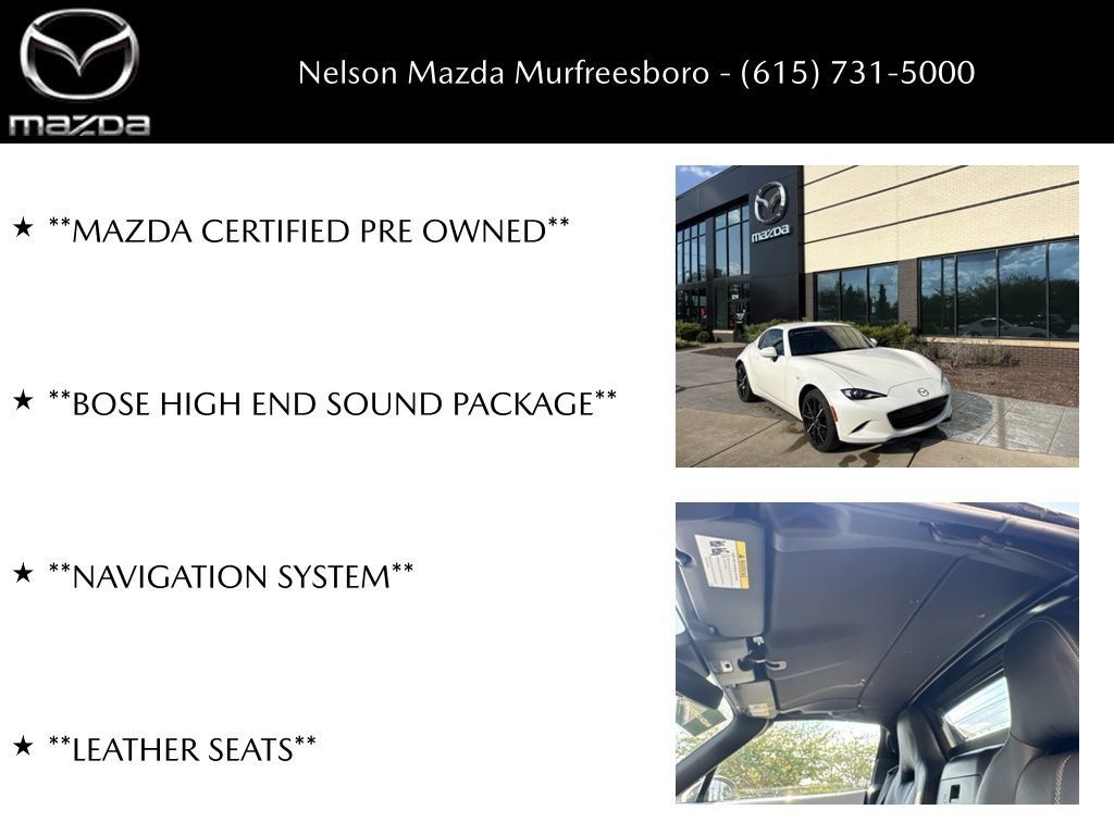 Certified 2024 MAZDA MX-5 Miata RF Grand Touring RWD image 30