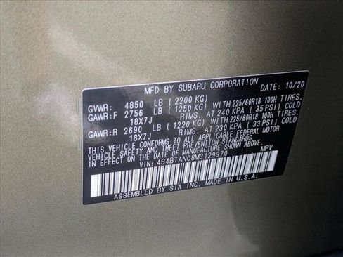 Used 2021 Subaru Outback Limited AWD/4WD image 23