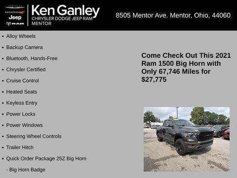 Used 2021 RAM 1500 Big Horn AWD/4WD image 5