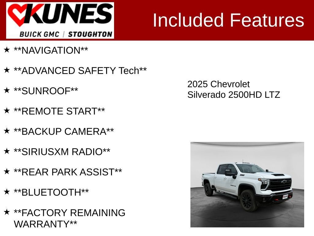 Used 2025 Chevrolet Silverado 2500 LTZ w/ LTZ Plus Package AWD/4WD image 2