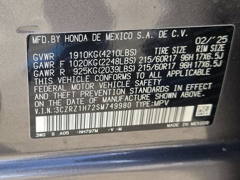 Used 2025 Honda HR-V EX-L image 31