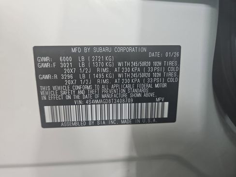 New 2026 Subaru Ascent Limited image 30