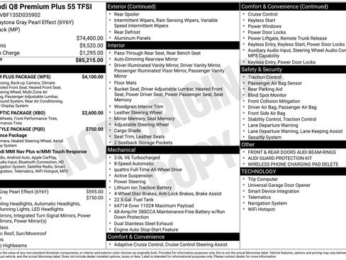 Used 2025 Audi Q8 Premium Plus w/ Premium Plus Package AWD/4WD image 17