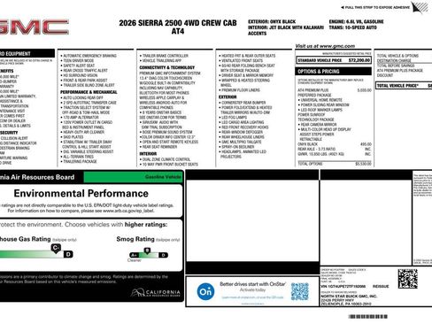 Used 2026 GMC Sierra 2500 AT4 w/ AT4 Premium Plus Package AWD/4WD image 4