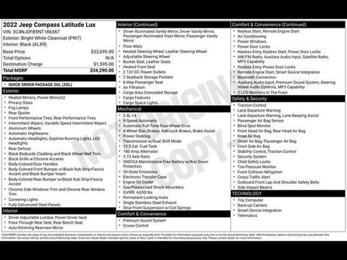 Used 2022 Jeep Compass Latitude image 36