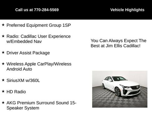 Certified 2023 Cadillac CT4 V Blackwing w/ Driver Assist Package image 5