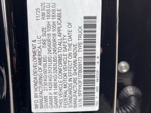 New 2026 Honda Ridgeline Sport image 5