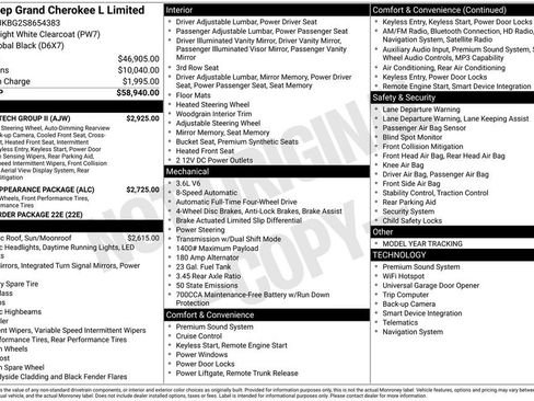 New 2025 Jeep Grand Cherokee L Limited w/ Luxury Tech Group II image 40