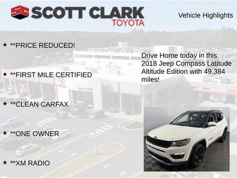 Used 2018 Jeep Compass Latitude w/ Popular Equipment Group AWD/4WD image 8