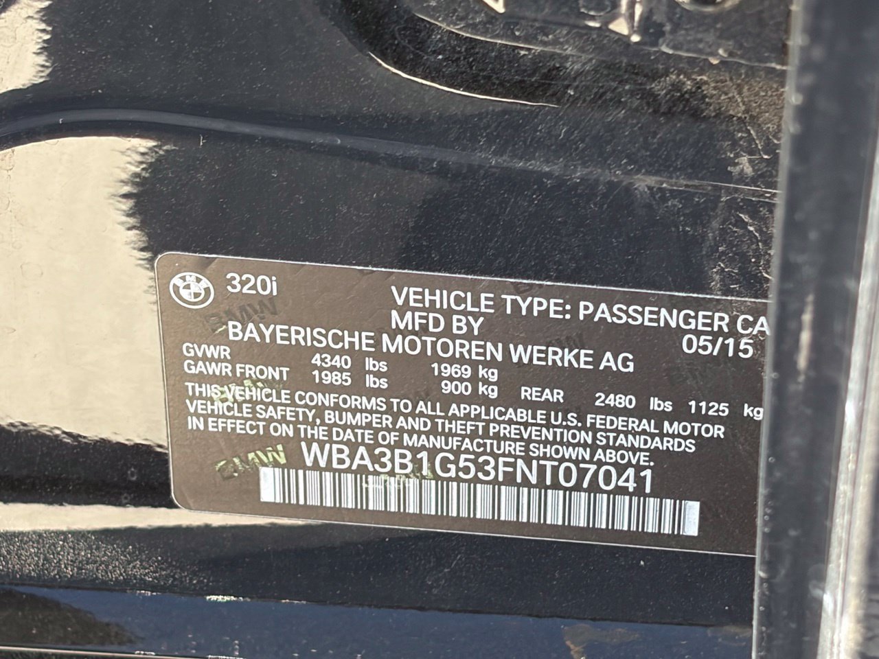 Used 2015 BMW 320i Sedan RWD image 14