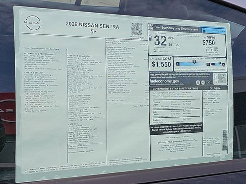New 2026 Nissan Sentra SR w/ SR Premium Package image 20