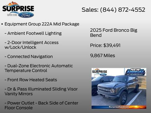 Used 2025 Ford Bronco Big Bend AWD/4WD image 7