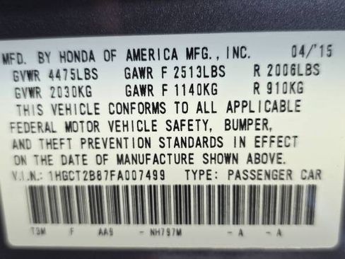Used 2015 Honda Accord EX-L image 9