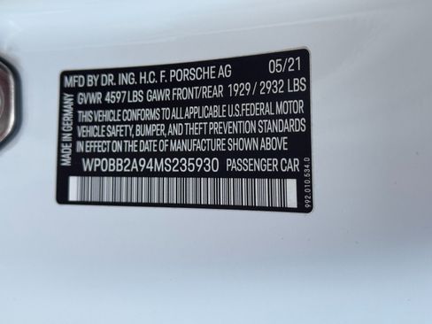 Used 2021 Porsche 911 Targa 4S w/ Sport Chrono Package image 44