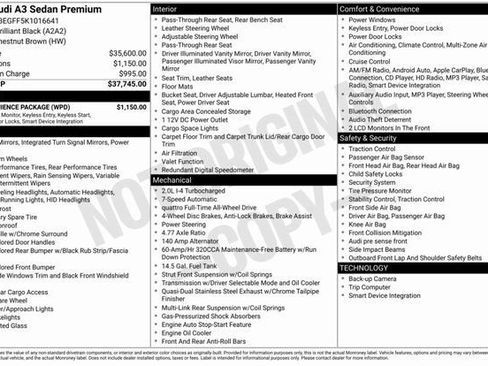 Used 2019 Audi A3 2.0T Premium w/ Convenience Package image 3