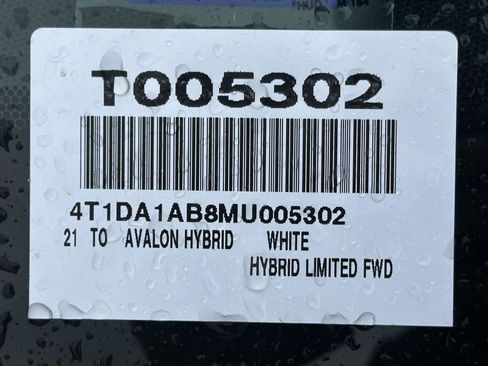Used 2021 Toyota Avalon Limited w/ Advanced Safety Package FWD image 15