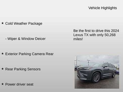 Used 2024 Lexus TX 350 AWD w/ Cold Weather Package image 7