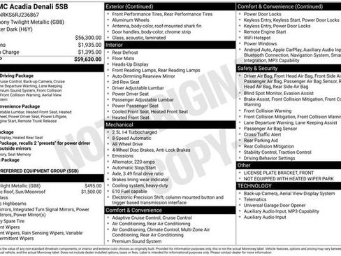 Certified 2024 GMC Acadia Denali AWD/4WD image 42