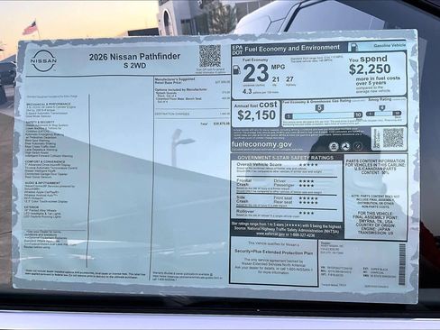 New 2026 Nissan Pathfinder S image 18