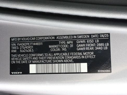 Certified 2026 Volvo XC90 B6 Plus w/ Protection Package Premier AWD/4WD image 16