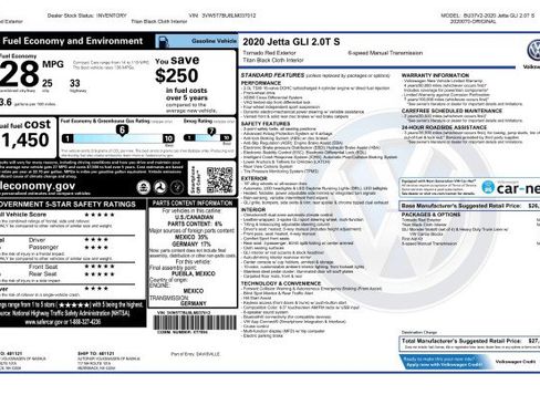 Used 2020 Volkswagen Jetta GLI FWD image 3
