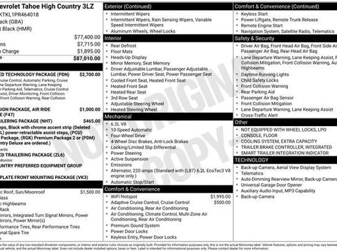 Used 2023 Chevrolet Tahoe High Country w/ Advanced Technology Package AWD/4WD image 11