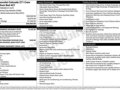 Used 2024 Chevrolet Colorado Z71 w/ Z71 Convenience Package 2 AWD/4WD image 32