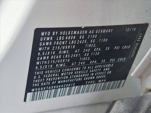 Used 2017 Volkswagen Tiguan S FWD image 15