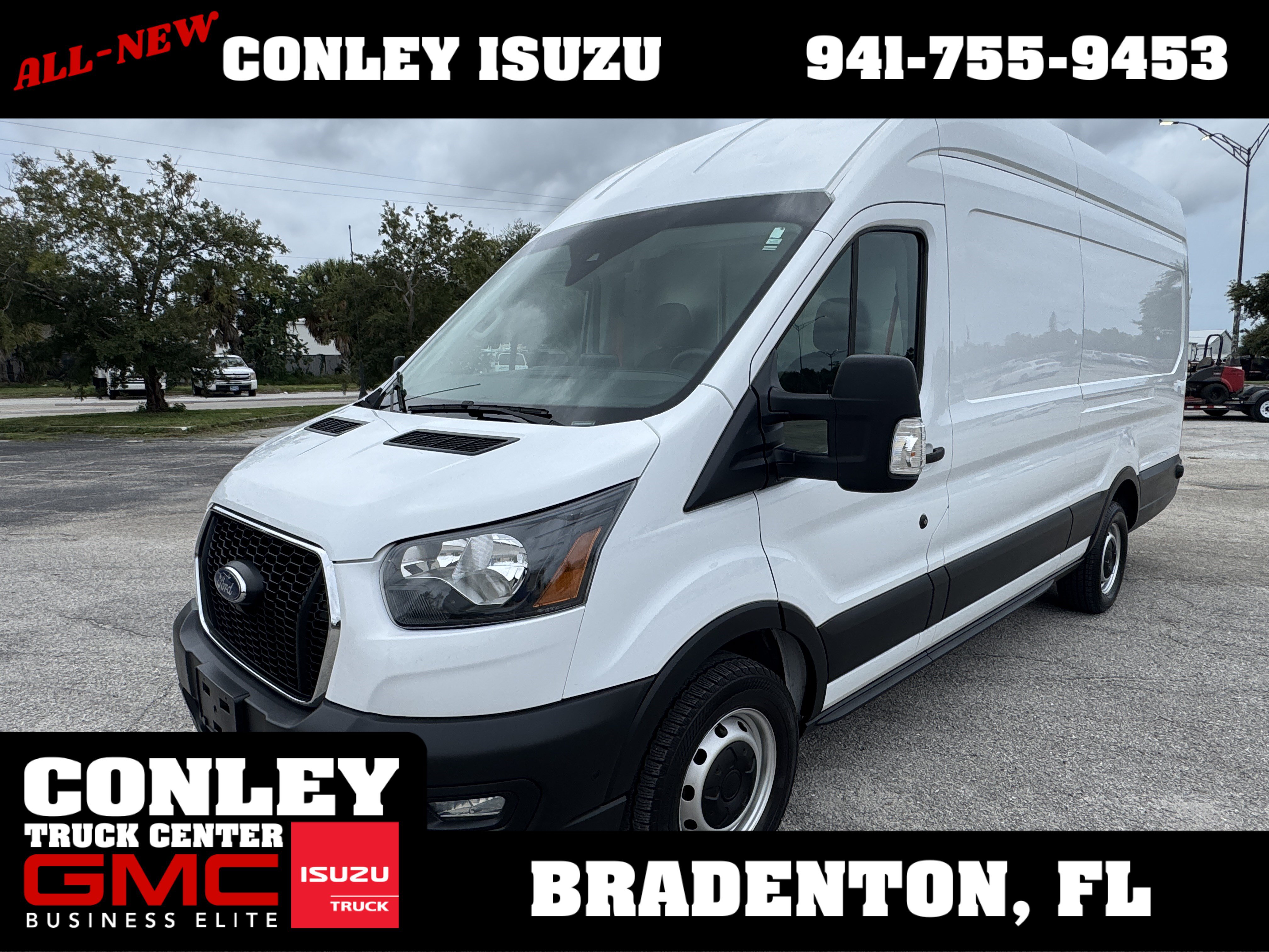 Used 2021 Ford Transit 350 148 High Roof Extended w/ Parcel Delivery Package RWD image 1